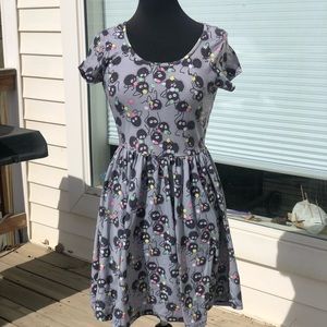 Spirited Away Soot Sprite print Skater dress